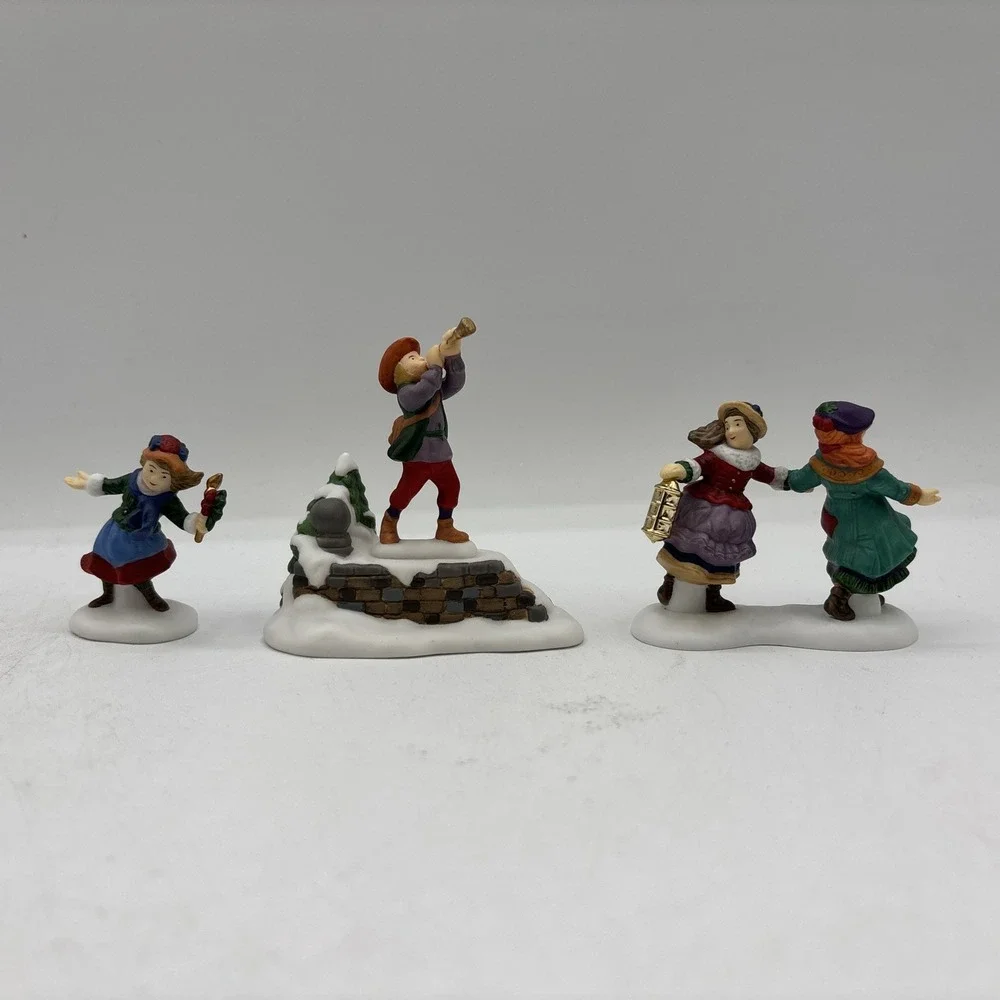 Dept 56 1995 Vintage 12 Days Of Dickens Village IX Nine Ladies Dancing 58385 EUC
